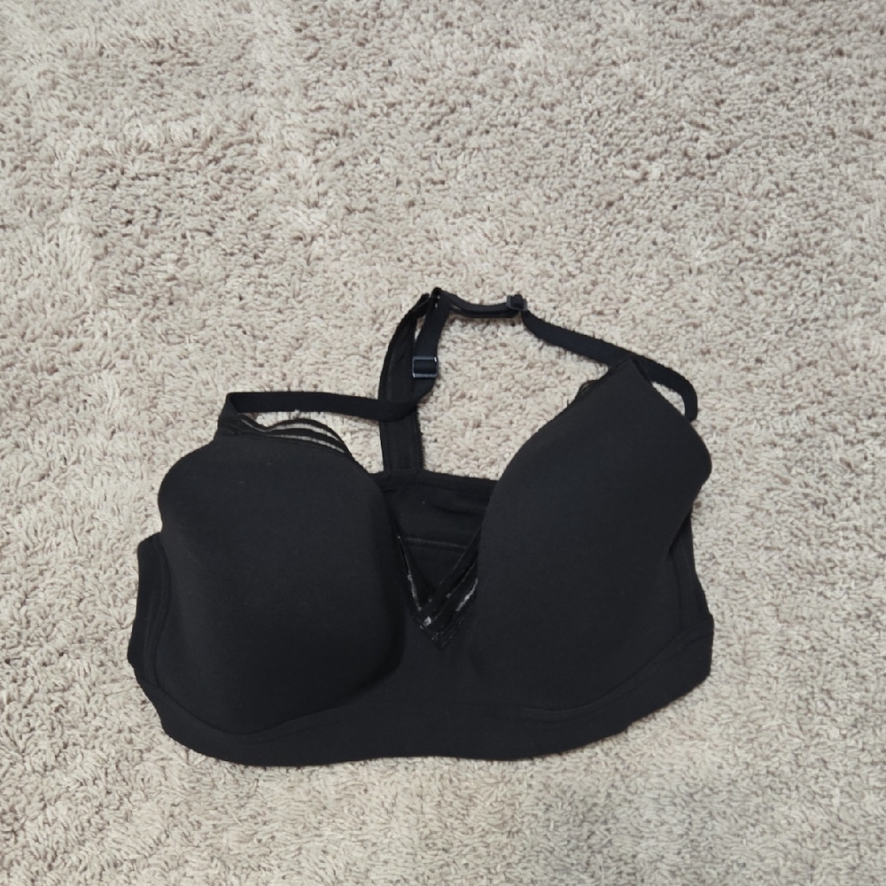 Athleta Black T- strap Bra